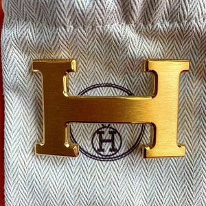 Hermes LTSSPB Metal Buckle & 32 mm Hermes Veau 135/TOGO Belt Strap